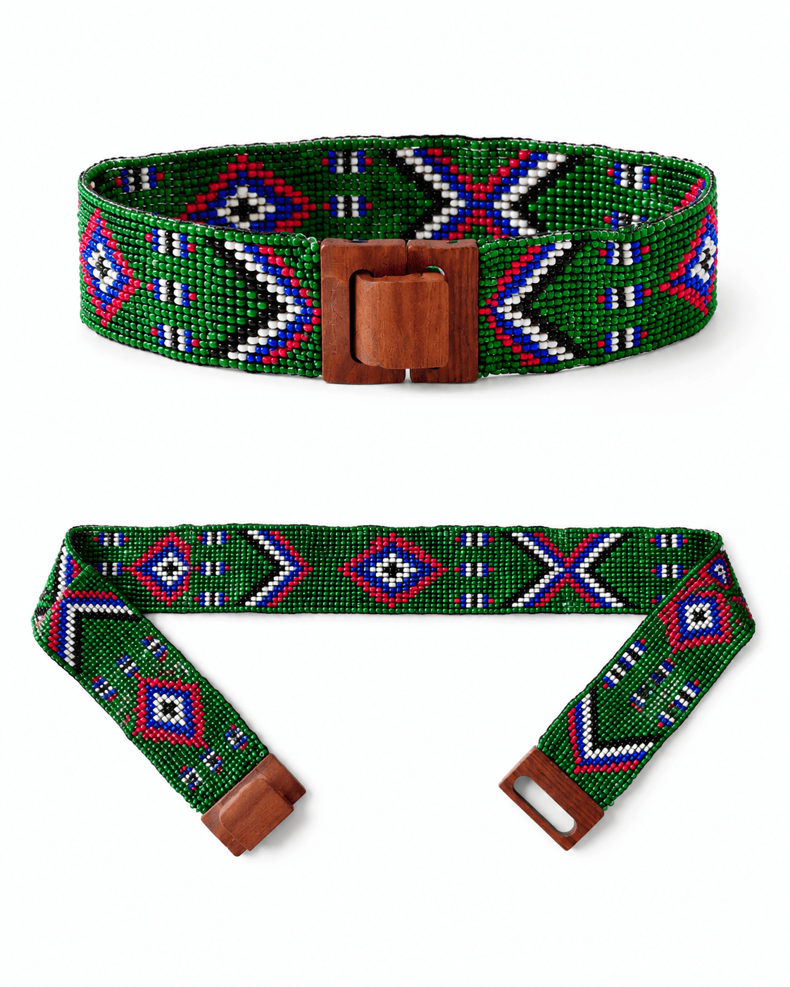 Tribal Muse Handmade Seed Bead Elastic Waist Belt alternate view