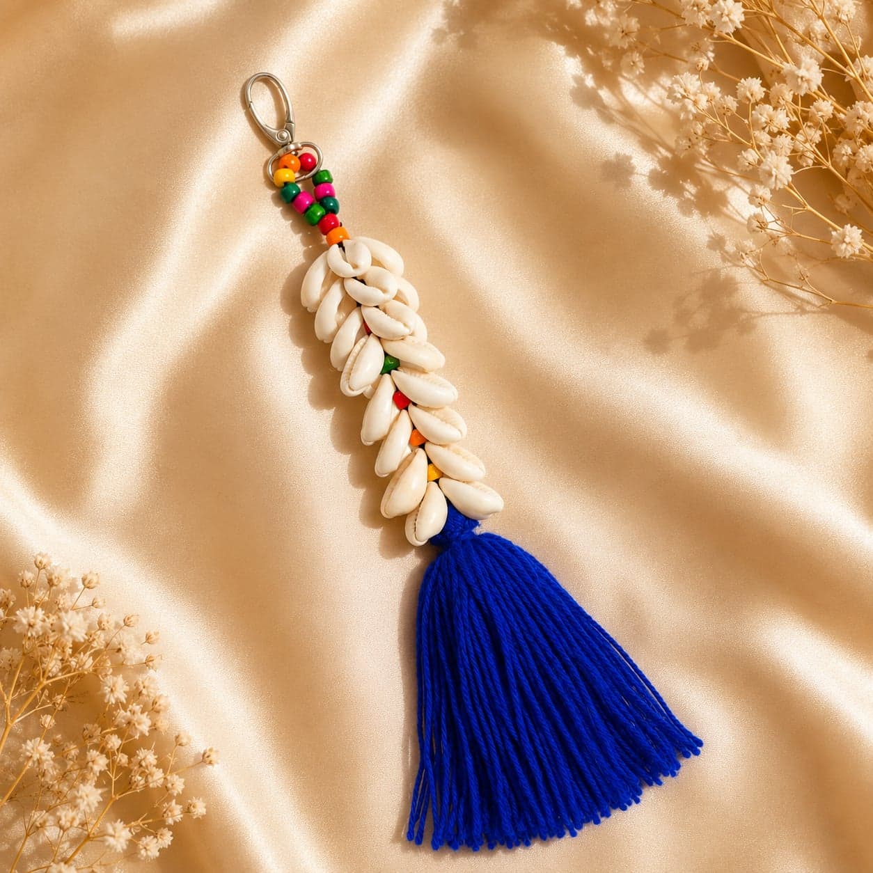 Neel Banjara Cowrie Tassel Charm alternate view