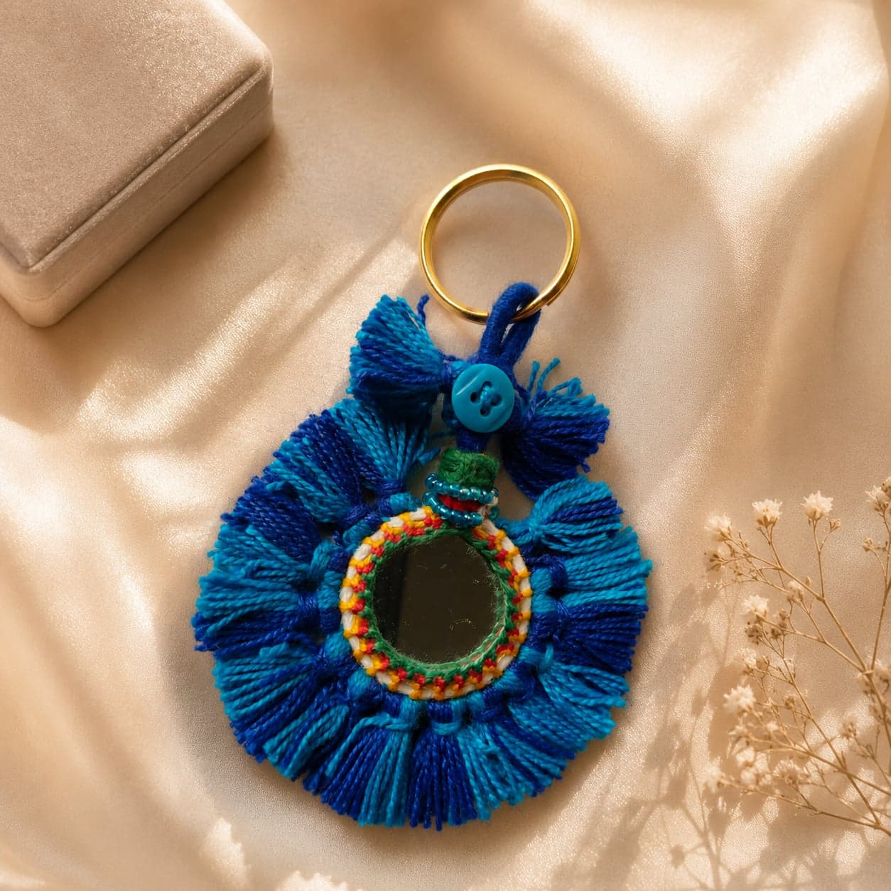 Neel Tarang Aaina Patwa Bag Charm