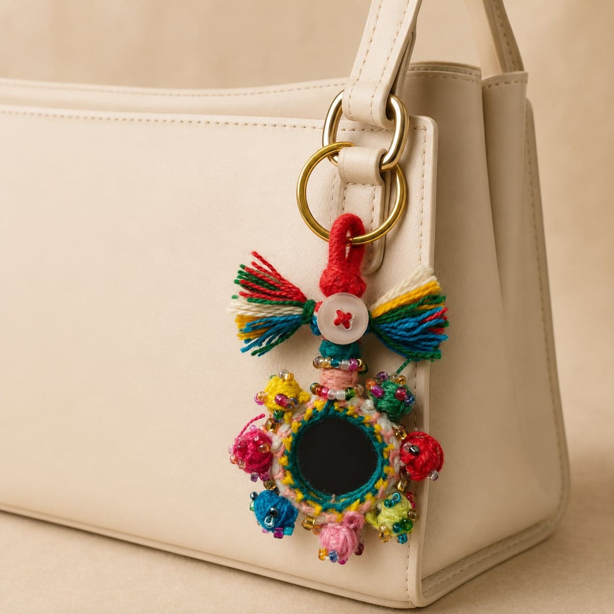 Rangphool Aaina Patwa Keychain
