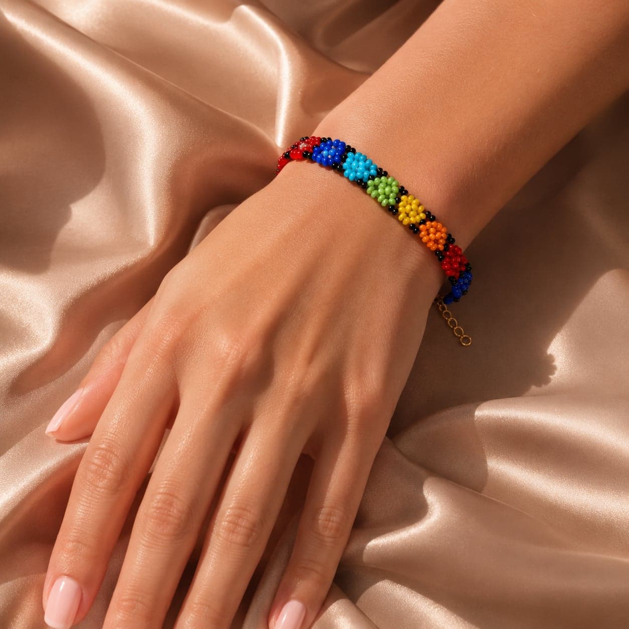 Navrang Mosaic Seed Bead Bracelet