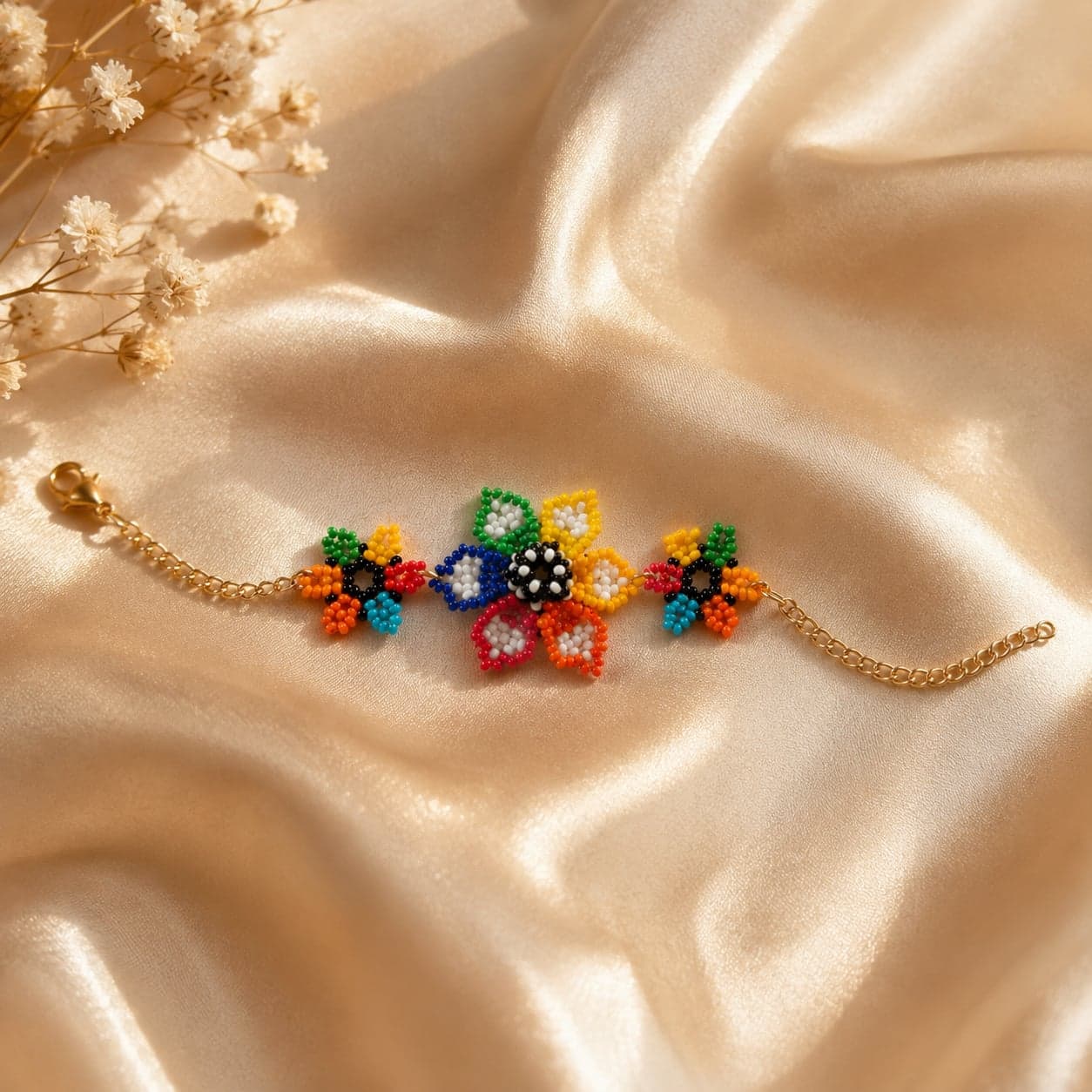 Rangbahaar Blossom Seed Bead Bracelet alternate view
