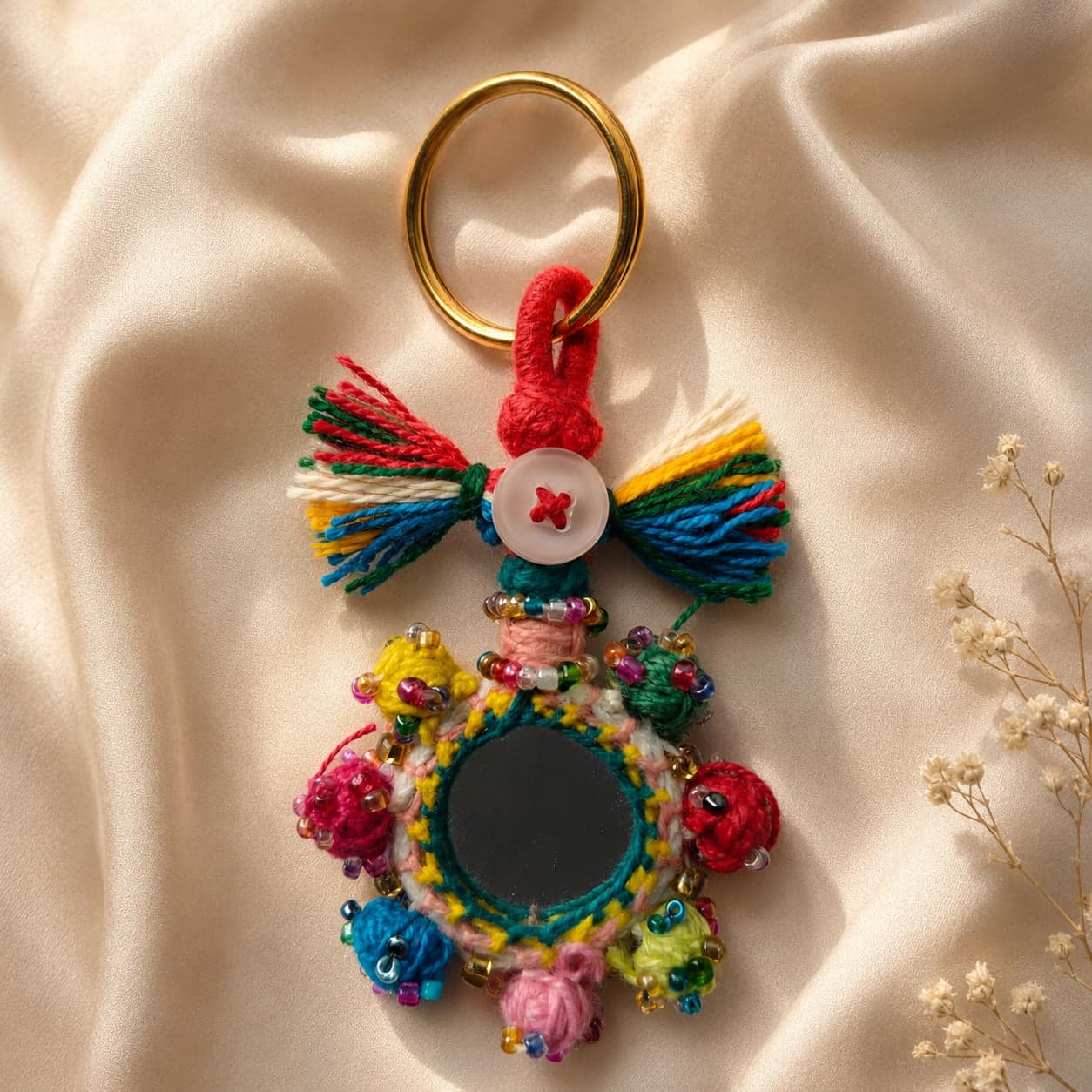 Rangphool Aaina Patwa Keychain alternate view