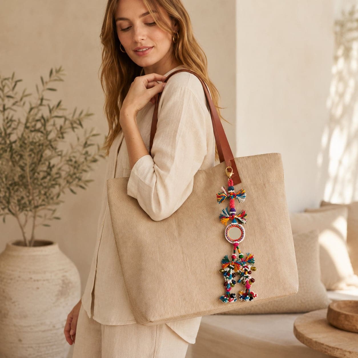 Rangrez Aaina Patwa Bag Charm