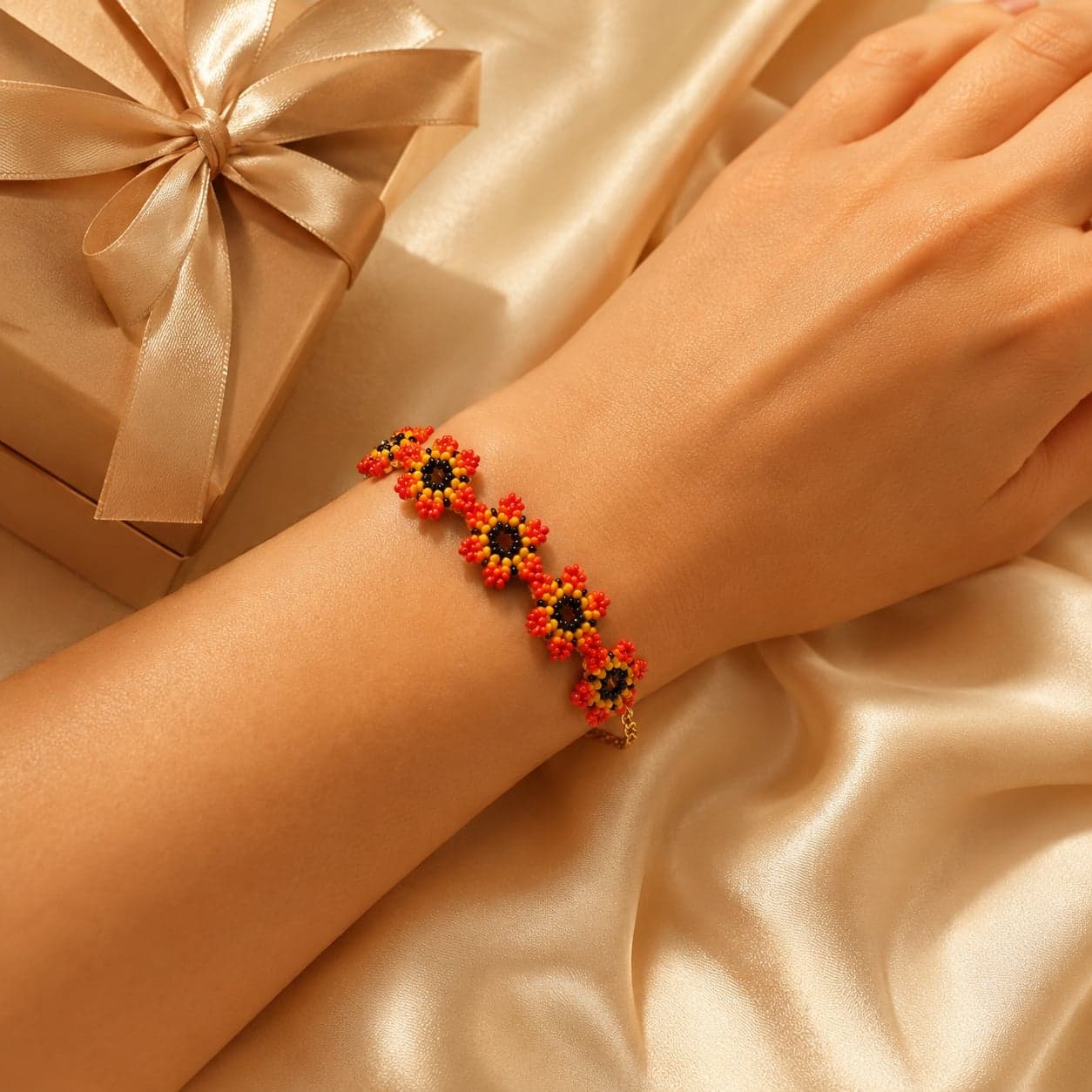 Surya Bloom Seed Bead Bracelet